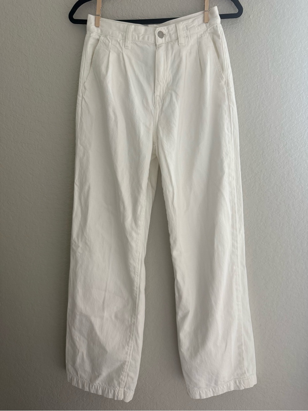 Madewell Baggy Straight Leg Classic White Jean